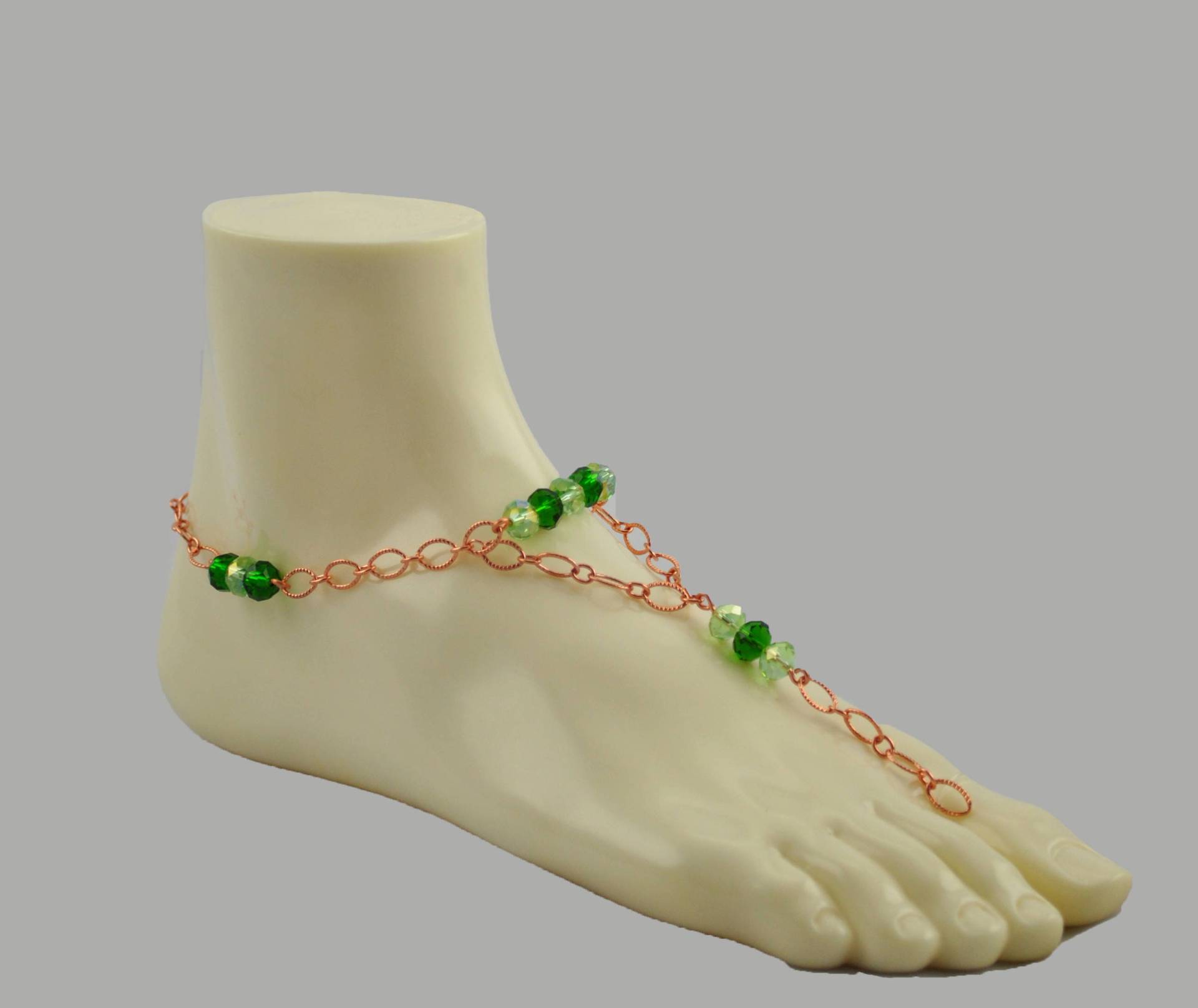 Geätzte Kupfer Mit Grünem Glas von GeanaMarieCreations