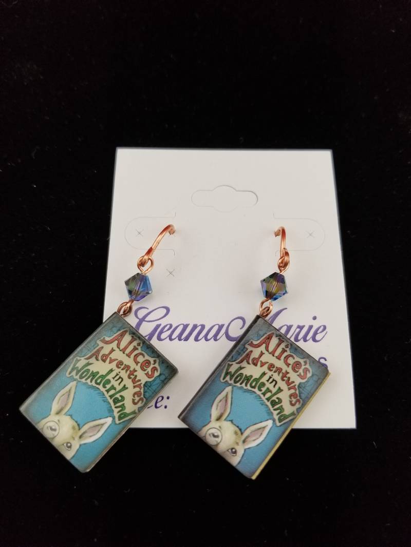 Geschichte Zeit Ohrringe - Alice Im Wunderland von GeanaMarieCreations