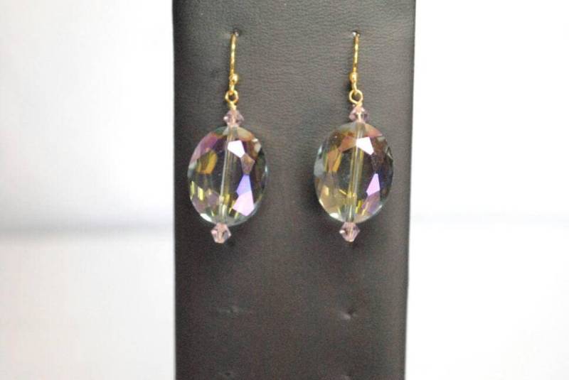 Multi Farbenen Glas Perlen Ohrringe von GeanaMarieCreations