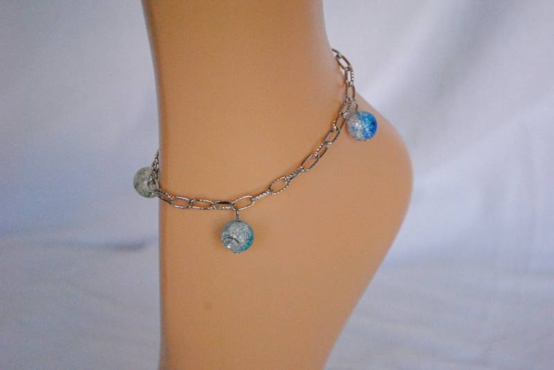 Wohnung Silber Getönten Mit Gerissenen Glasperlen Wasser Farbe von GeanaMarieCreations