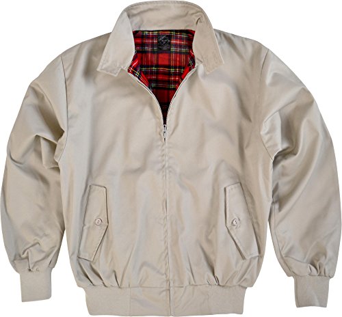 Original GearUp® Harrington Jacke English Style in 12 verschiedenen Designs wählbar Farbe Beige Größe S von GearUp