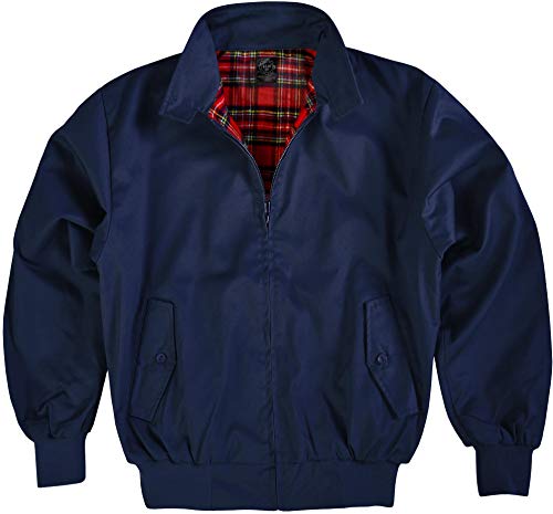 Original GearUp® Harrington Jacke English Style in 12 verschiedenen Designs wählbar Farbe Navy Größe XXL von GearUp