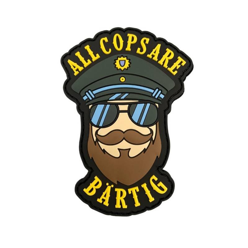 All Cops Are Bärtig Rubber Patch von GearbuddiesShop