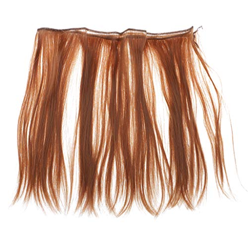 25cm Puppe Lange Glatte Haare Perücke DIY Making Zubehör Karamell Farbe von Geardeangloow