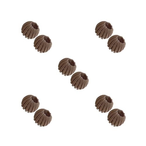 5 Set mit 2 Stück Vogelnest Haarbänder tragbar Pferdeschwanzhalter Clip Pferdeschwanz Haarnadeln Retro Frisur Haarklammer Kopfbedeckung Frauen Kaffee von Geardeangloow