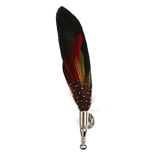 Damen Feder Brosche Pins Hochzeit Party DIY Bräutigam Braut Dekor Schwarz, Length:About:10 cm/3.94In, Kunststoff, Siehe Beschreibung Damen Feder Brosche Pins Hochzeit Party DIY Bräutigam Braut Dekor Schwarz, Length:About:10 cm/3.94In, Kunststoff, Siehe Beschreibung von Geardeangloow
