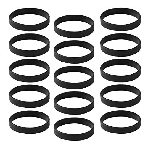 Geardeangloow 15 Stück/Packung, einfache Silikon-Armbänder, modische Gummi-Armbänder, weiß, as described, Kunststoff, Siehe Beschreibung von Geardeangloow