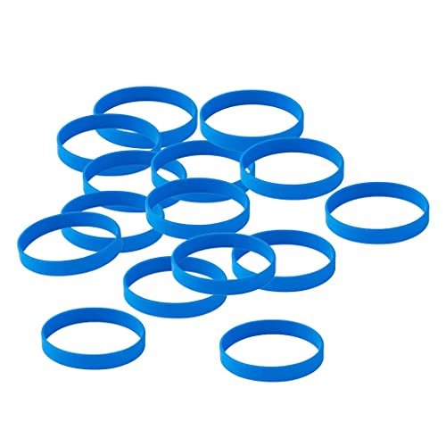 Geardeangloow 15 Stück/Packung, einfache Silikon-Armbänder, modische Gummi-Armbänder, weiß, as described, Kunststoff, Siehe Beschreibung von Geardeangloow