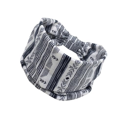 Stirnband Böhmische Haarbänder breite Krempe Elastisches Bandana Haarschmuck Turban Kopftücher Mädchen Fitness Yoga Stil 10, Stil 12 von Geardeangloow