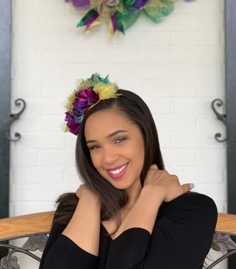 Fasching Hut, Kopfschmuck, New Orleans Party Hut Mit Lila, Grün Und Gelb - Karneval von GeauxChapeauxHats