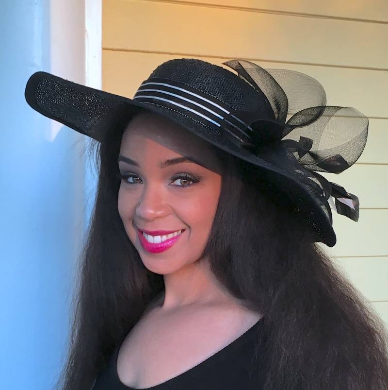 Schwarz Geknotete Sisal - Hut Mit Breiter Krempe-Crinoline-Federn-Band-Hochzeit-Royal Ascot-Belmont-Preakness-Church Hut-Luncheon Hut-Sommer von GeauxChapeauxHats