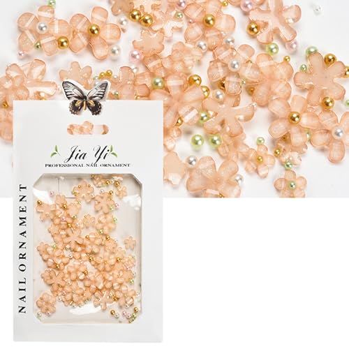 1 Bag Blumennagelzauber Strassharz Verzierungen Einzigartige Flache Rückennägel Kunstdekoration Für Frauen Dekorationen von Geavonyg