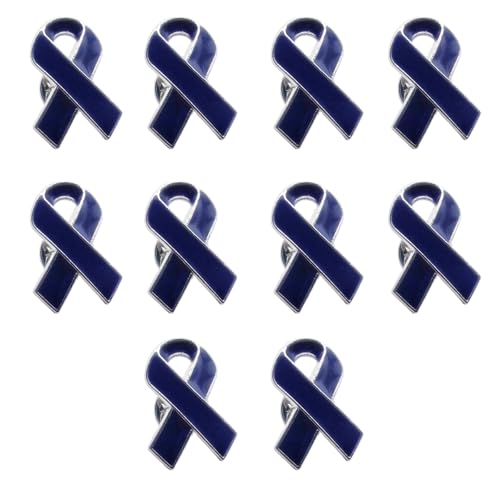 10pcs Bewusstsein Email Lappel Pin Ribbon Brosche Brustkrebs Gesundheitsversorgung Öffentliche Wohlfahrtsabzeichen Schmuckzubehör Email Lappel Pin von Geavonyg