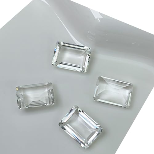 10x Nagel Strasssteine ​​Kristall Edelsteine ​​rechteckige Reize Klarer Kunstreizkunstdekorationen Für Frauen von Geavonyg