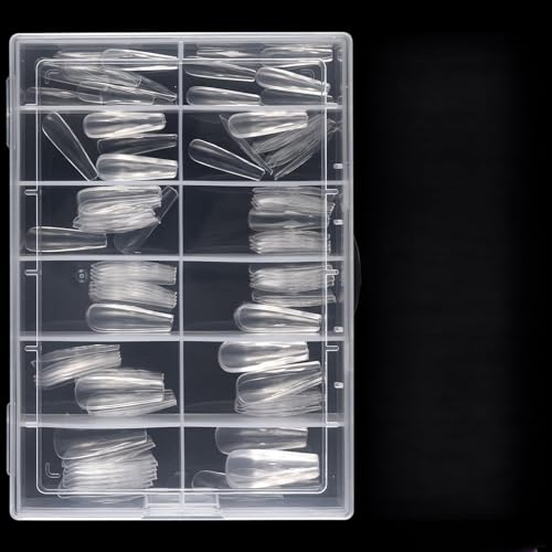 120/140 Stücke Klare Acrylsärge Nägel Mit Diamonds Design False Nails Accesory Für Salonqualität Maniküre Frauen Schönheitsinstrumente von Geavonyg