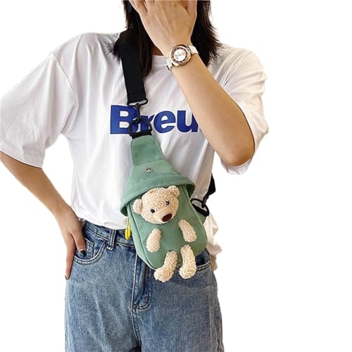 2023 Crossbody Bag Süßer Bären Schlinggürtel Für Boy Girl Brust Über Der Schulter Große Kapazität Trendy Bags Gürtelbeutel von Geavonyg