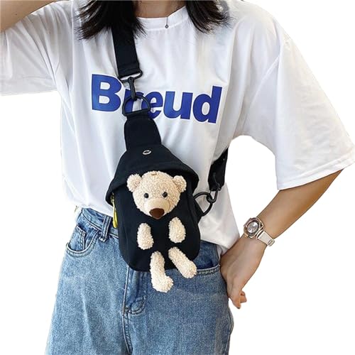 2023 Crossbody Bag Süßer Bären Schlinggürtel Für Boy Girl Brust Über Der Schulter Große Kapazität Trendy Bags Gürtelbeutel von Geavonyg