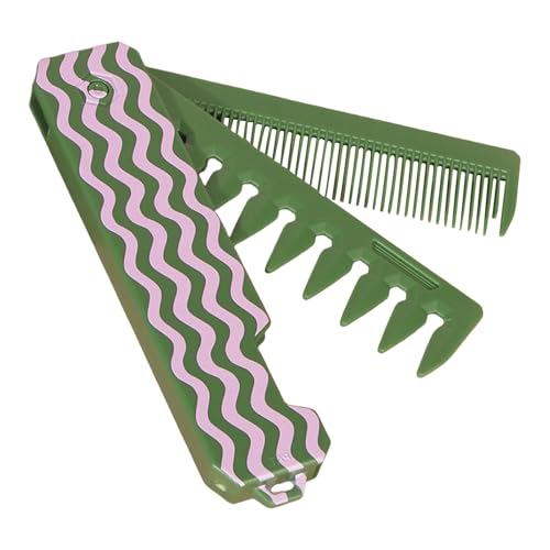 3 In1 Faltbare Kammhaare Pflücken Und Breiter Zahn Entwirrter Reise Tasche Für Frauen Die Kamm Pflücken von Geavonyg