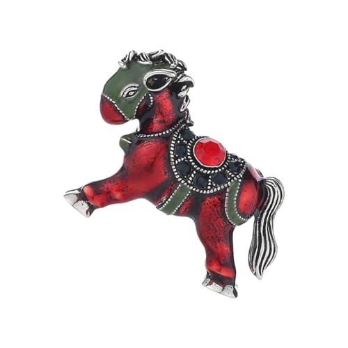 Antiquitätenstil Alloy Horse Brosche Tragbares Accessoire Für Frauen Unisex Elegant Charm Party Pin Dekoration Outfits Alloy Horse Brosche Pin von Geavonyg