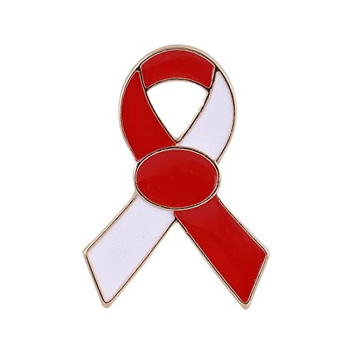 Bewusstsein Red Ribbon Brosche Pin Decor Lapel Krawatte Neuheit Email Lapel Event Party Favor Supply Broschen Für Frauen von Geavonyg