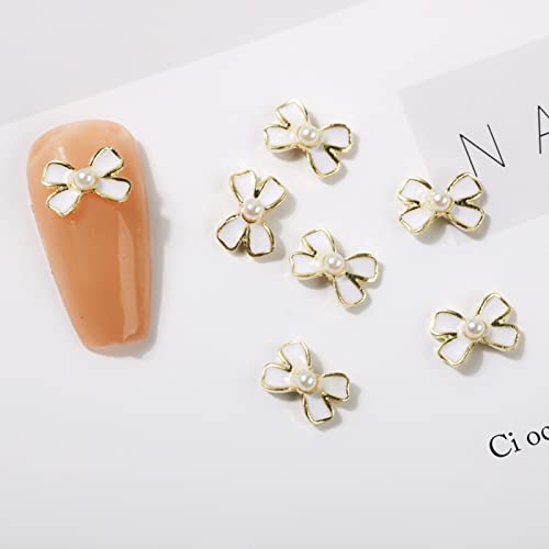 Bow Nail Art Charms Bow Nails Dekorationen Legierung Reiz Für Mädchen Frauen Design Handwerk Schmuck Herstellung Metallschsten Für Kunst von Geavonyg