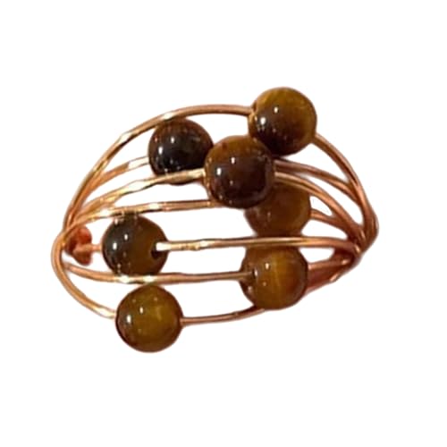 Bunte Ringe Perlen Einstellbare Öffnungslegierung Textur Mode Geeignet Für Hochzeitsfeiern Metallringe von Geavonyg