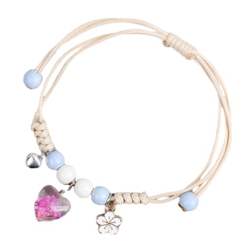 Buntes Kinder Freundschaftsarmband Schöne Geflochtene Handgelenkskette Mit Blumenanhänger Einzigartig Für Versammlungen Geflochten von Geavonyg