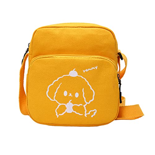 Canvas Crossbody Bag Small Tote Casual Schulterhandtaschen Geldtaschen Ein Verstellbarer Riemen Mit Reißverschluss Für Frauen Mädchen Leinwand Schulter Für Frauen Crossbody von Geavonyg
