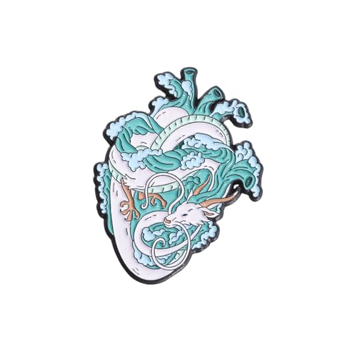 Cartoon Herz Brosche Niedlichkeit Acrylstift Auffällige Kleidung Schmuck Einzigartige Herzabzeichen Für Teenager Und Jugendliche Frauen Stilvolle Nadel von Geavonyg