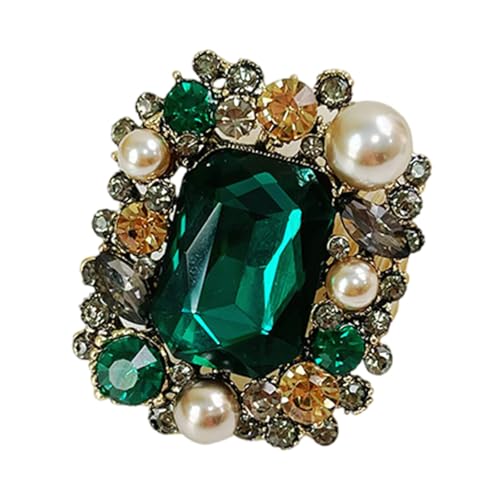 Crystal Revers Pin Fashion Vintage Broschen BEWERTUNGEN Kleidungsbekleidung Förderer Stilvoller Kleid Clip Für Alltägliche Kleidung Frauen Accessoires Geeignet von Geavonyg