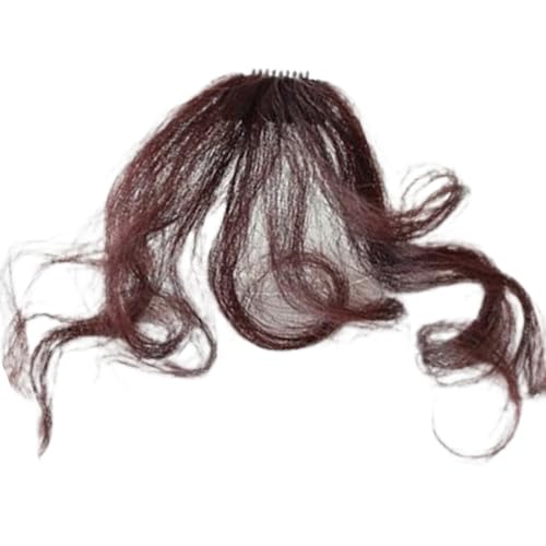 Curly Toppers Haarteile Frauen Gebogene Rande Für Tägliche Tragen Natürlicher Lockiger Haarstück Perücken Mit Für Schwarz von Geavonyg