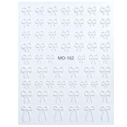 Einfach Zu Auftragen Nagelaufkleber Mit Einzigartigem Bowknot Muster Zeigen Ihre Persönlichen Nagelkunstdekorationen Für Frauen von Geavonyg