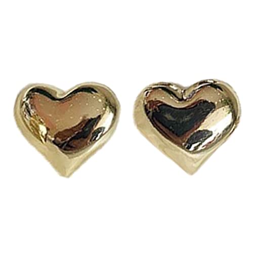 Einfache Herzform Stift Ohrringe Punkohrohrringe Party Schmuck Legierung Ohrzubehör Für Mädchen Ohr von Geavonyg