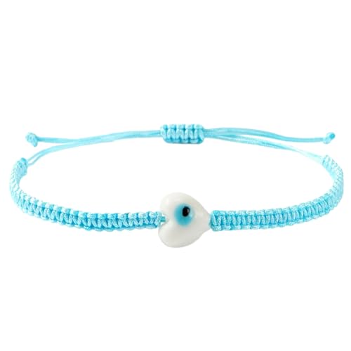 Elegant Geflochtenes String Armband Mit Spirituellem Augensymbol Vielseitiger Schichtschmuck Für Alltägliche Outfits Perlen Handgefertigtes Handgefertigtes Armband von Geavonyg
