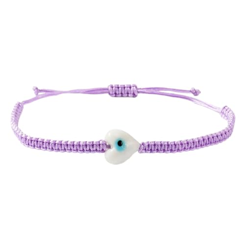 Elegant Geflochtenes String Armband Mit Spirituellem Augensymbol Vielseitiger Schichtschmuck Für Alltägliche Outfits Perlen Handgefertigtes Handgefertigtes Armband von Geavonyg