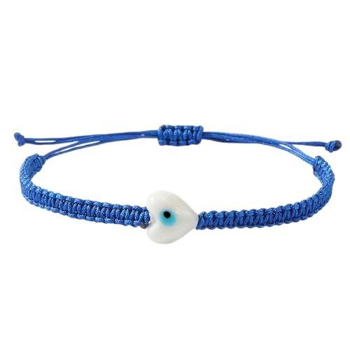 Elegant Geflochtenes String Armband Mit Spirituellem Augensymbol Vielseitiger Schichtschmuck Für Alltägliche Outfits Perlen Handgefertigtes Handgefertigtes Armband von Geavonyg