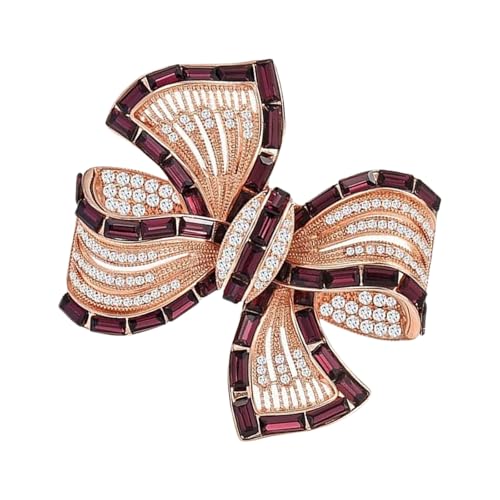 Elegante Bowknot Pin Legierungstextur Unisex Zubehör Für Pullover Hüte Verstärkt Die Party Oder Pendeloutfits Komplizierter Bogenknotenstärke von Geavonyg