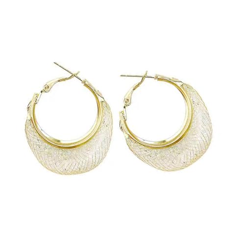 Elegante Hohle Runde Ohrringe Robuste Metalldesigns Für Modische Frauen Die Für Tägliche Pendelverkehrs Und Abendveranstaltungen Modische Metallohrringe Geeignet Sind von Geavonyg