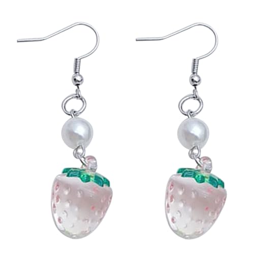 Erdbeerohrringe Niedliche Ohrschmuck Schmuck Geformte Hangle Ohr Anhänger Geschenk Für Frauen Mädchen Modische Ohrringe von Geavonyg