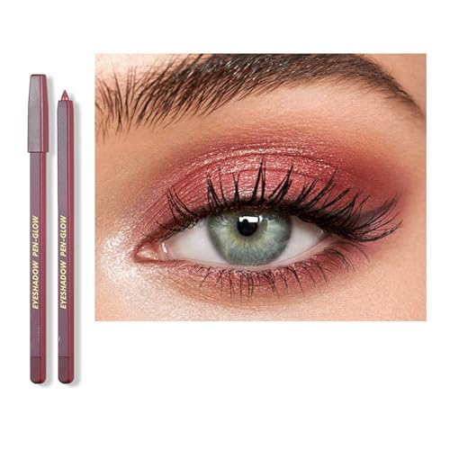 Farbige Gel Bleistift Metallic Glitzer Eye Liner Schatten Wasserdichte Lang Anhaltende Make Up Stift Geschenke Augen Make Up Stifte von Geavonyg