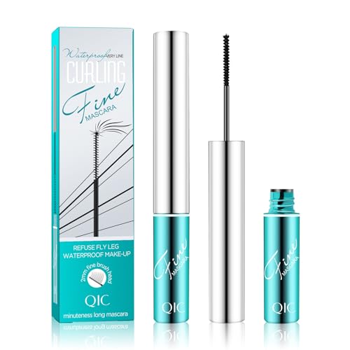 Feine Kurze Wimpern Mascara Kleine Bürste Schlank Lang Anhaltende Lockige Wasserdichte Augenwimpern Schmuddofestes Make Up Wimperntusche Klebstoff Langlebig von Geavonyg
