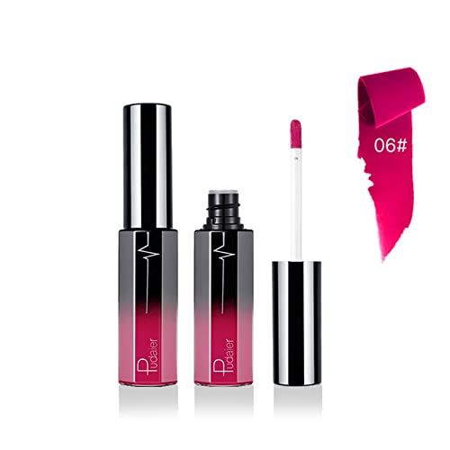 Frauen Flüssiger Lippenstift Mattes Samt Leicht Zu Färben Lipgloss Langlebig Feuchtigkeitsspendende Wasserdichte Matte Flüssige Lippenstift Make Up Make Up Set Wasserdicht von Geavonyg