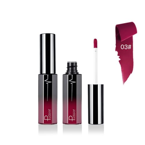 Frauen Flüssiger Lippenstift Mattes Samt Leicht Zu Färben Lipgloss Langlebig Feuchtigkeitsspendende Wasserdichte Matte Flüssige Lippenstift Make Up Make Up Set Wasserdicht von Geavonyg