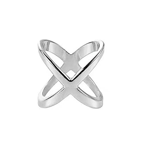 Frauen Lady X Form Einfacher Seidenschalschnalle Ringe Schals Clip Bluse Clasp Wrap Hoder Kleidungsdekoration Accessoires Kreuz Brosche Kleidungsknöpfe von Geavonyg