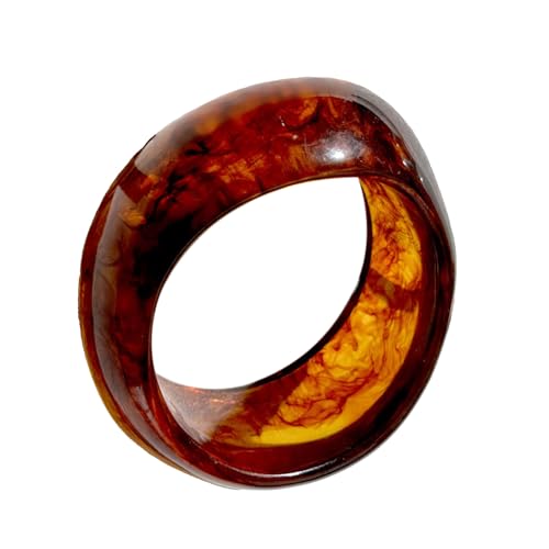Frauen Mode Gradient Brown Armreif Harz Komfortabler Schmuck Tragbares Accessoire Für Arbeitsereignisse Und Soziale Versammlungen Mehrstyle Gradient Kaffeearmband von Geavonyg