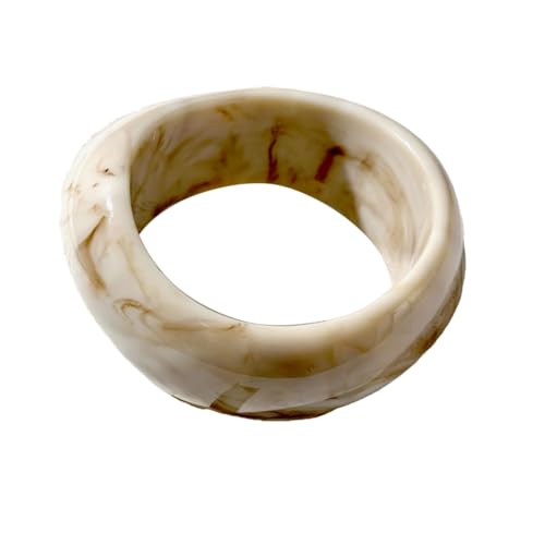 Frauen Mode Gradient Brown Armreif Harz Komfortabler Schmuck Tragbares Accessoire Für Arbeitsereignisse Und Soziale Versammlungen Mehrstyle Gradient Kaffeearmband von Geavonyg