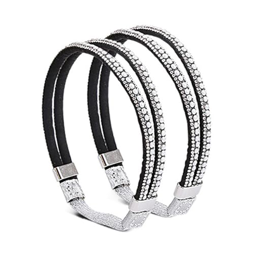 Geavonyg 2pcs Strasssteine ​​Elastische Schnürsenkel Für Frauen Mit Hoher Absatz Antislip Knöchelhalterung Mit Hohen Absätzen Abnehmbare Schuhgurte High Heel Accessoires von Geavonyg