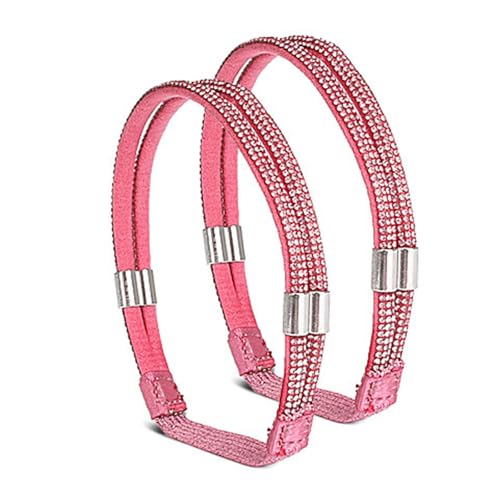 Geavonyg 2pcs Strasssteine ​​Elastische Schnürsenkel Für Frauen Mit Hoher Absatz Antislip Knöchelhalterung Mit Hohen Absätzen Abnehmbare Schuhgurte High Heel Accessoires von Geavonyg