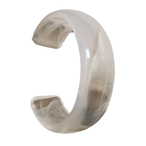 Geavonyg Acrylbänder Frauen Stilvolle Breite Runde Armbänder Mode Acrylschmuck Eröffnung Bank von Geavonyg