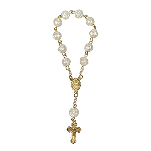 Geavonyg Acrylfinger Taufe Rosenkränke Religiöse Gebetsball Perlen Überqueren Rosenkranzperlen Gunst Für Frauen Männer Finger Taufe Rosenkränze von Geavonyg